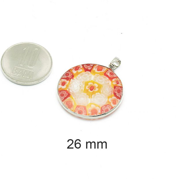 Pandantiv tip Millefiori, 26 mm, PM-08