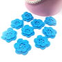 Floricele bleo, crosetate manual
