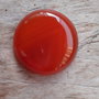 Cabochon agata caramizie, 25 mm