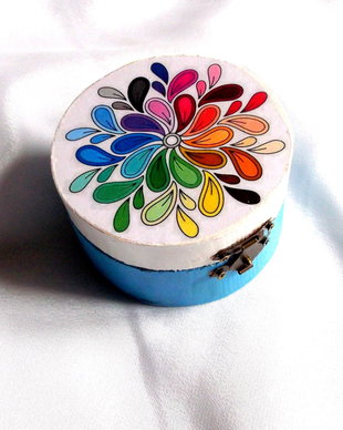 Cutie din lemn decorata 39884