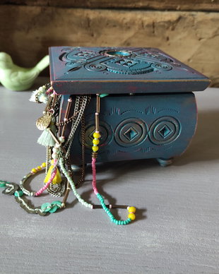 Casetă bijuterii-Boho