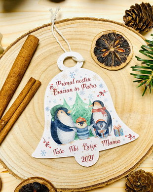 Globuri Personalizate - Penguin Family