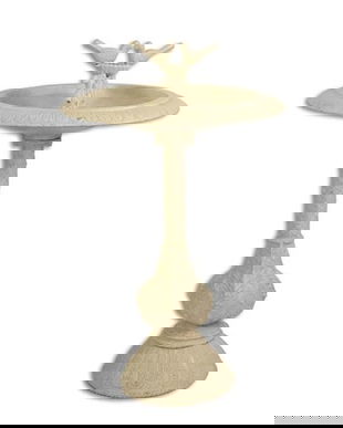 Fantana din fonta granulata antik white