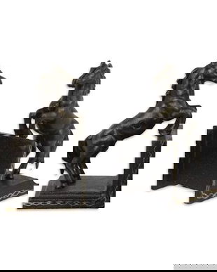 Set doua opritoare carti din fier cu doi cai