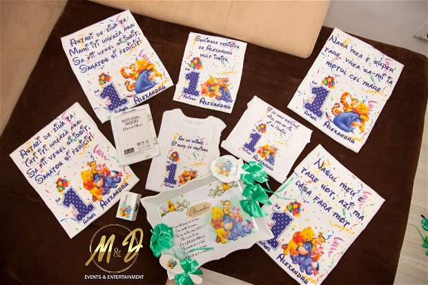 Tricouri personalizate Winnie the Pooh (1 an)