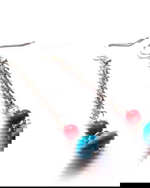 cercei howlite si turcoaz 39800