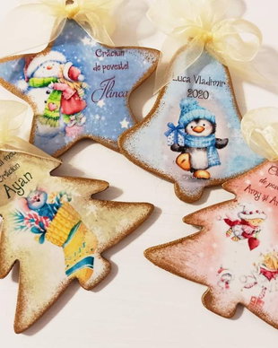 Decoratiuni din lemn, diverse forme, personalizate cu mesajul dorit / nume