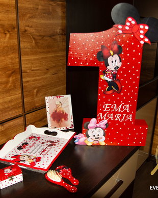 Set mot / Turta Minnie Mouse