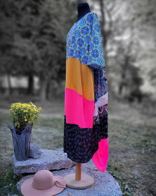 Rochie boho chic în ton roz