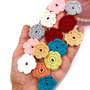 Lot floricele crosetate manual. Aplicatii crosetate.