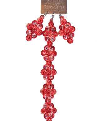 Set cercei si bratara accesorizati cu cristale Swarovski