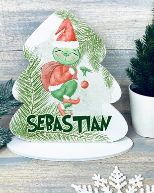 Decoratiune Bradut de Craciun Personalizat - Grinch
