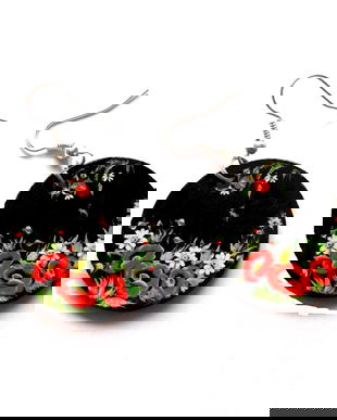 cercei lemn maci 39749