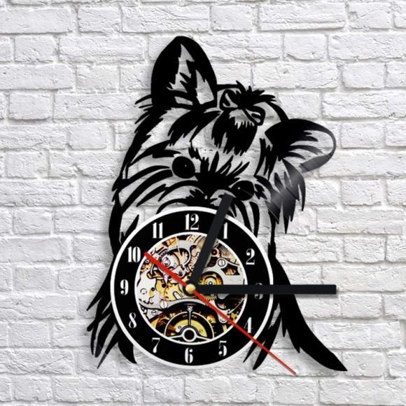 ceas de perete "Yorkshire terrier"