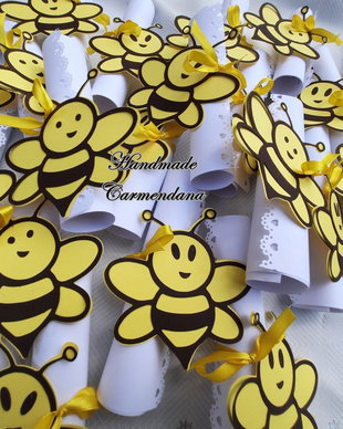 Invitatie papirus  albinuta