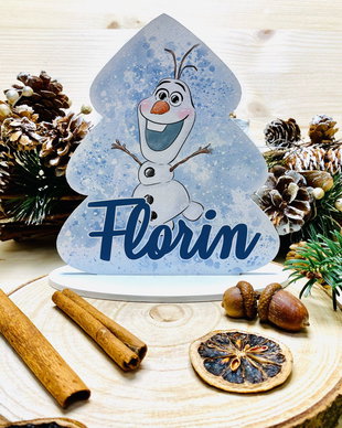 Decoratiune Bradut de Craciun Personalizat - Frozen