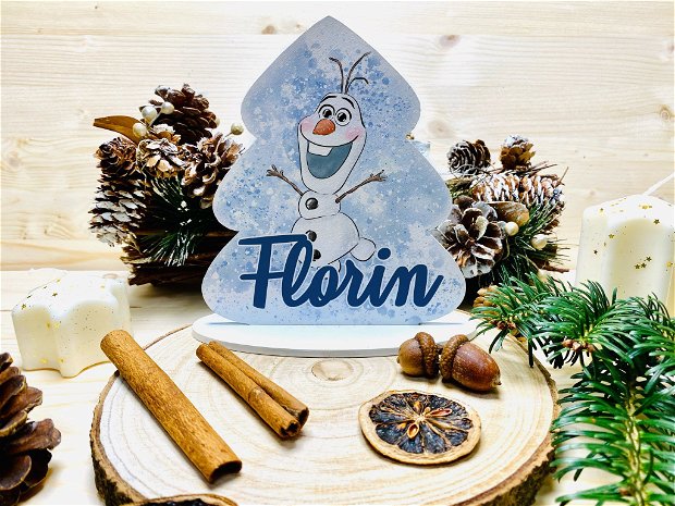 Decoratiune Bradut de Craciun Personalizat - Frozen