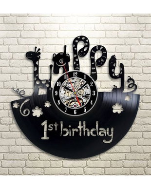 ceas de perete " Happy birthday" (personalizabil)