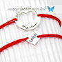 Set bratari personalizate / Big sis / Little sis  / Argint 925