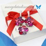 Set Swarovski  Regal Chaton Flower / Argint 925