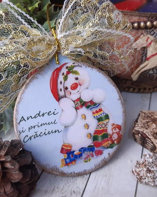 Decoratiune de Craciun personalizata