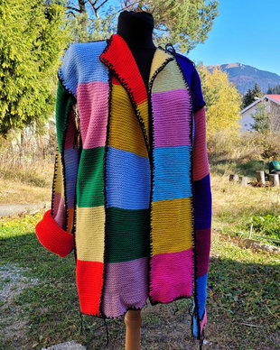 Cardigan mega colorat