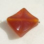 Agata usor gravata romb aprox 32x34x7 mm