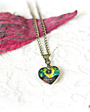 Colier cu inimioara Swarovski