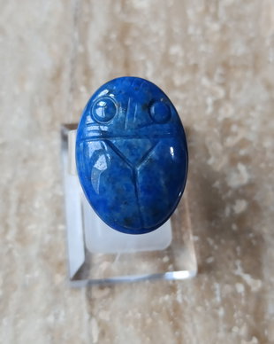 Inel din Argint 925 cu lapis lazuli gravat