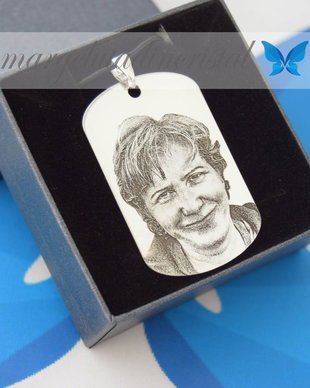 Placuta Army personalizata / Portret / Text / Argint 925