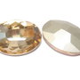 Cabochon din sticla, oval, 14x10 mm, golden shade