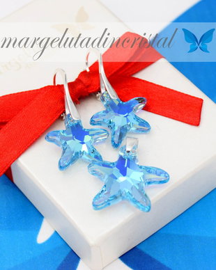 Set Swarovski / Stelute De Mare / Argint 925