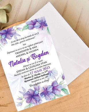 Invitatie nunta- Sweet Lavender