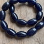 Agate bleumarin, tubulet 10x6 mm