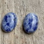 Cabochoane sodalit, 14x10 mm (2 buc)