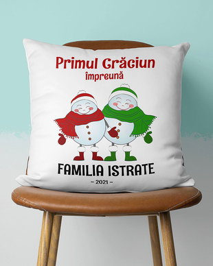 Perna personalizata  Primul Craciun impreuna / cadou craciun