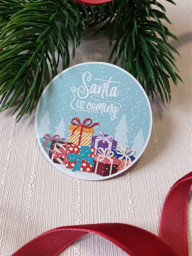 Stickere ,,Santa is coming"