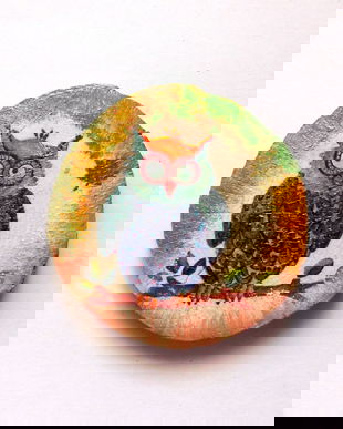 Magnet frigider pe felie de lemn 39811