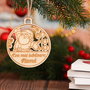 Glob din lemn personalizat model "Ho, ho, ho"