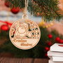 Glob din lemn personalizat cu nume