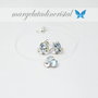 Set Swarovski Trio Chaton / Argint 925