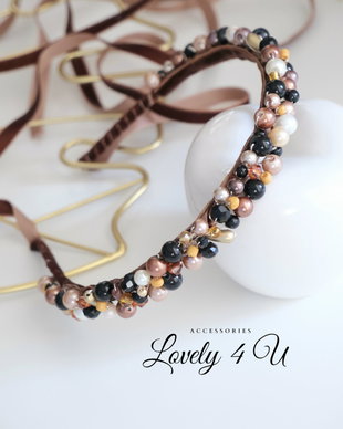 CHIARA - ACCESORIU CU CATIFEA MARO SI PERLE