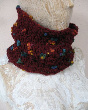 Accesoriu/Guler/cowl/fular crosetat