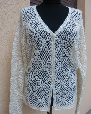 Cardigan dantelat