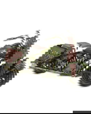 Model de motocicleta verde