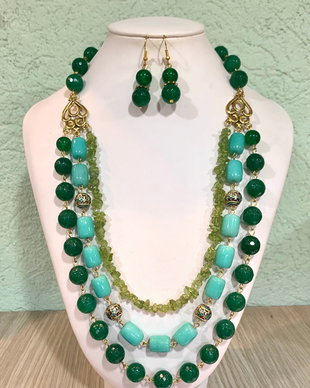 ENCHANTED FOREST-jad,peridot,accesorii aurii