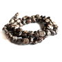 (5buc.) Obsidian snowflake maro forme neregulate 5-7mm   MG.0009.10