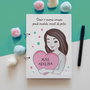 Agenda educatoare personalizata cu nume pictata manual