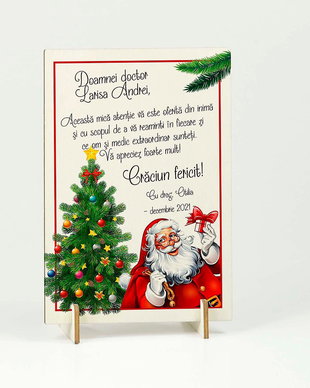 Cadou Craciun inima lemn - Doctor