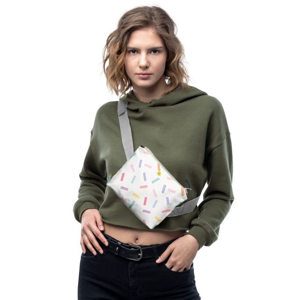 Borseta Handmade Fanny Pack, Abstract Confetti, Multicolor, 22x19 cm